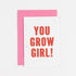 you grow girl plantable card