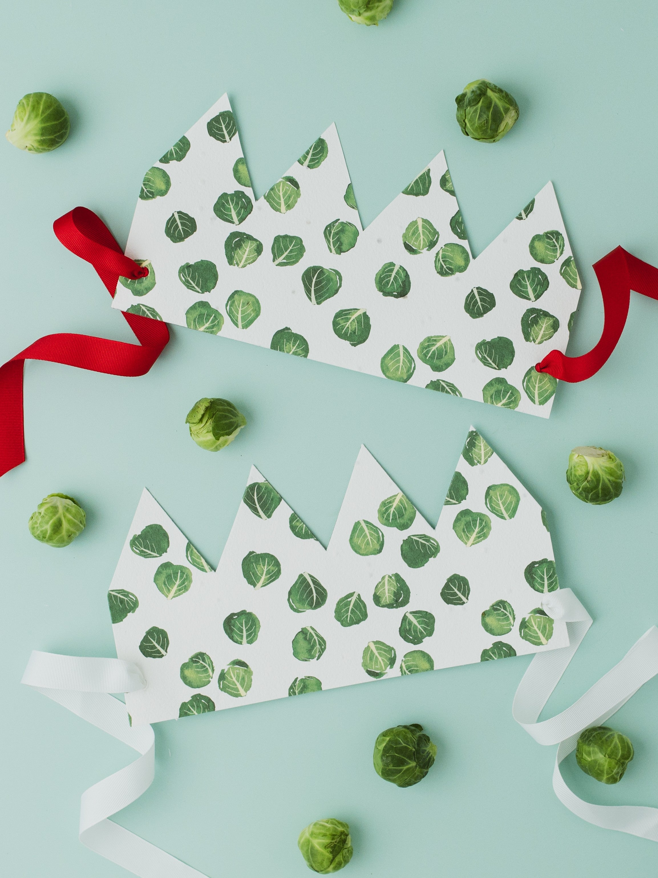 Brussel Sprout Plantable Christmas Crown