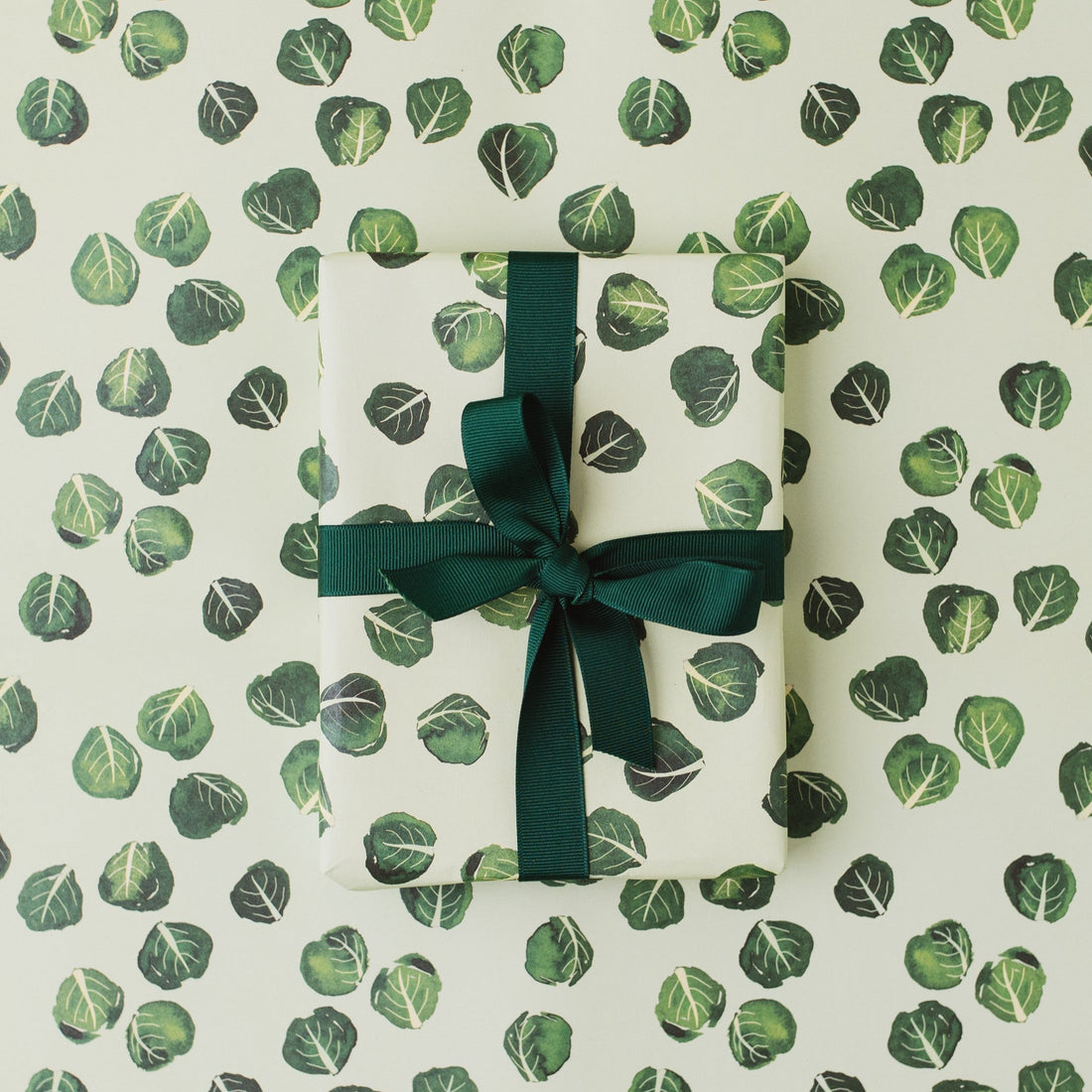 Brussel Sprout Recycled Wrap &amp; Plantable Tag Set