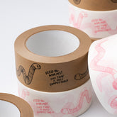 Feed the worms kraft paper tape