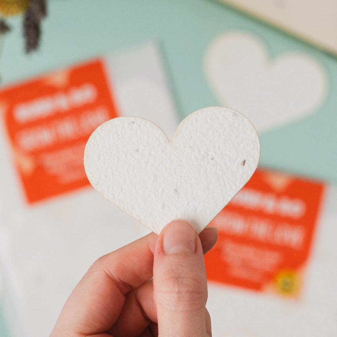 Grow the love plantable paper hearts
