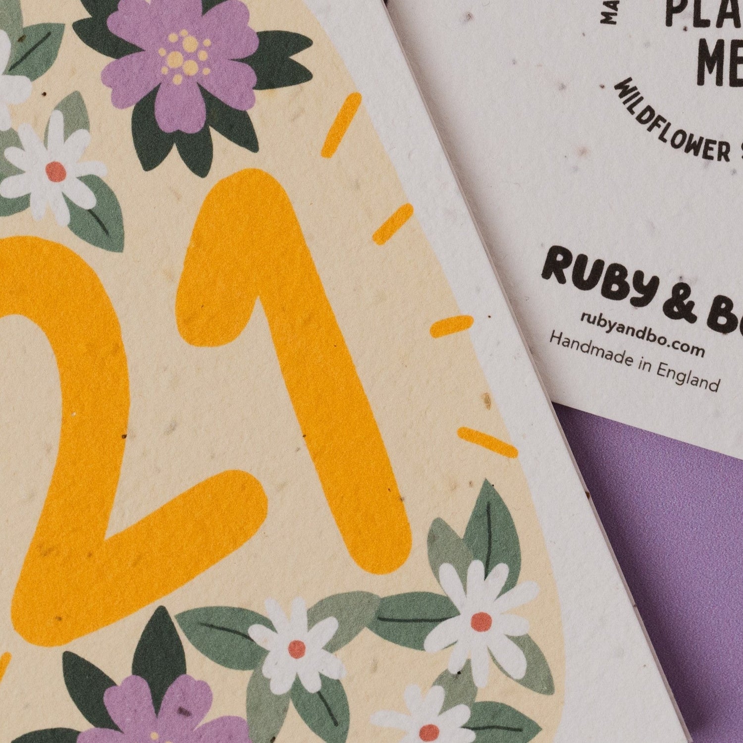 Plantable 21st Birthday Card