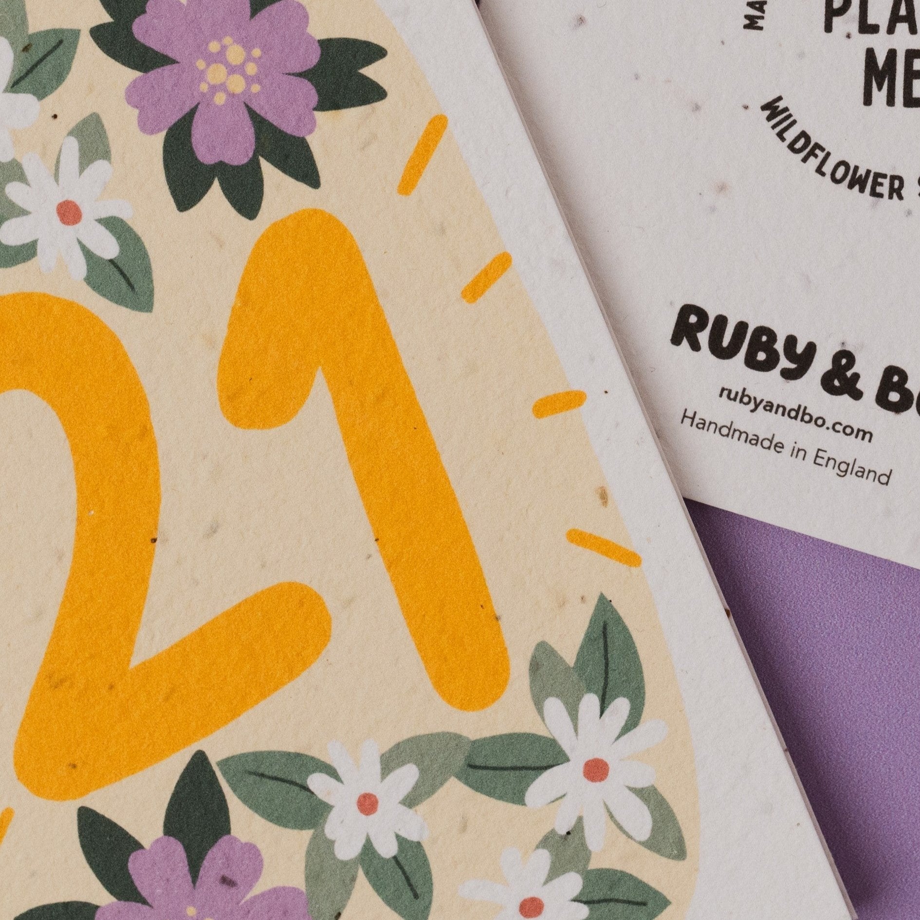 Plantable 21st Birthday Card