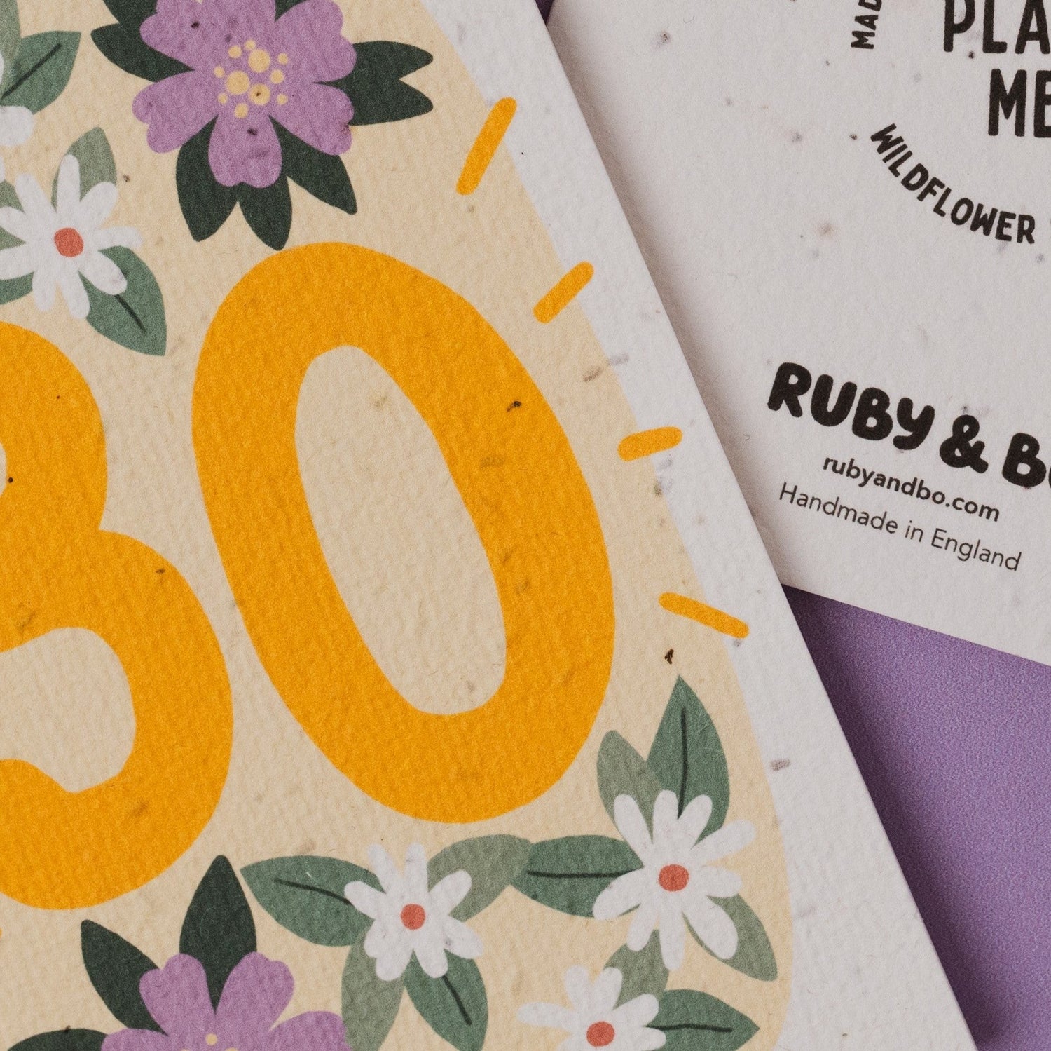 Plantable 30th Birthday Card