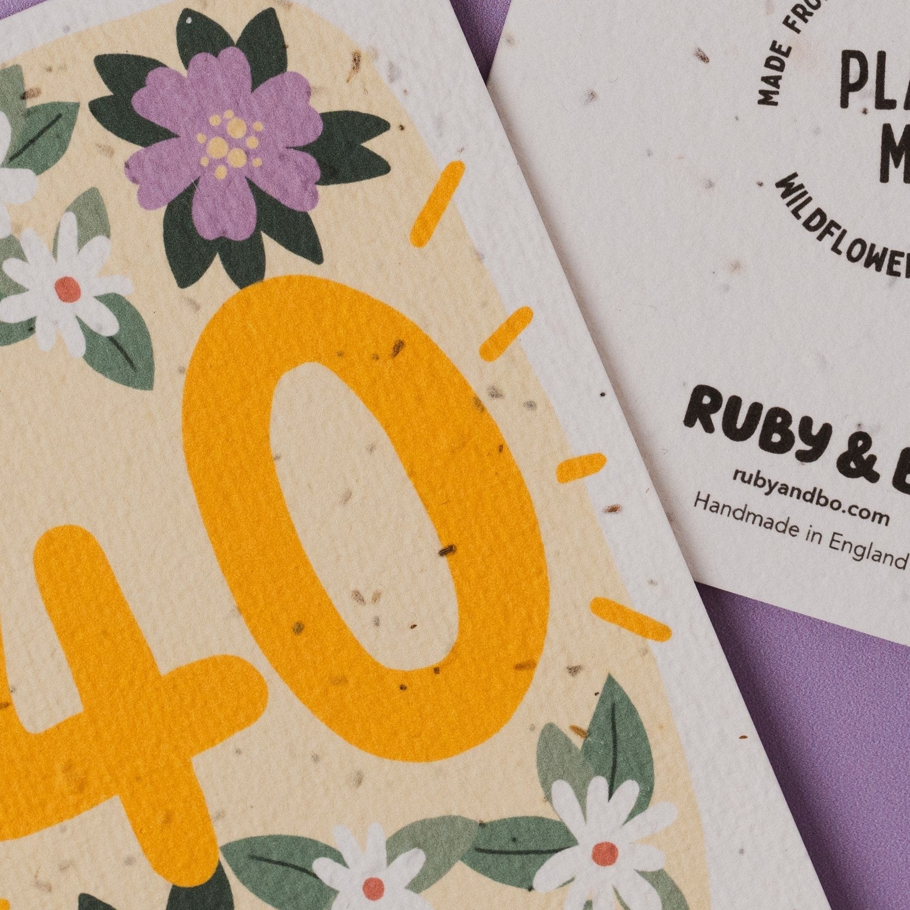 Plantable 40th Birthday Card