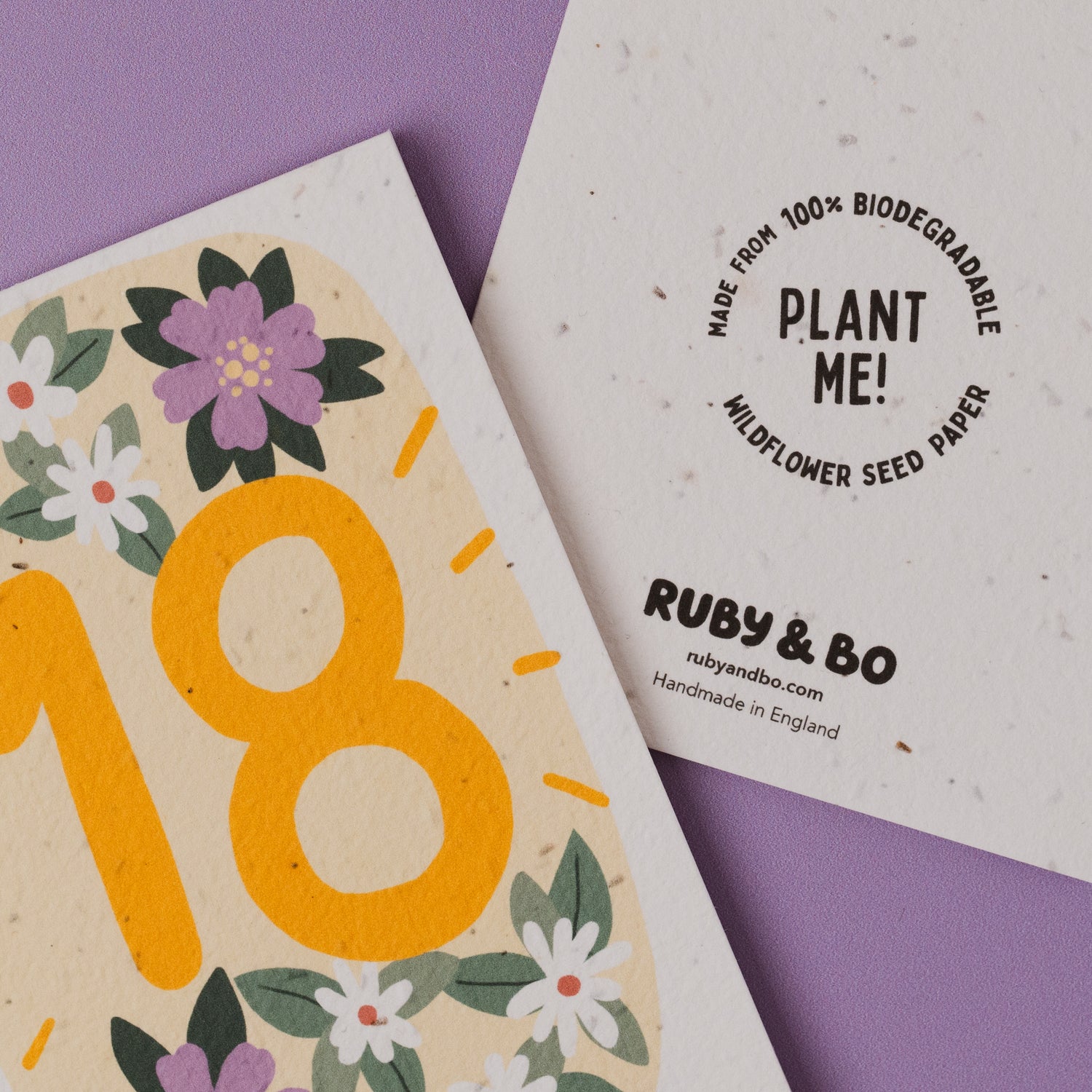 Plantable 18th Birthday Card