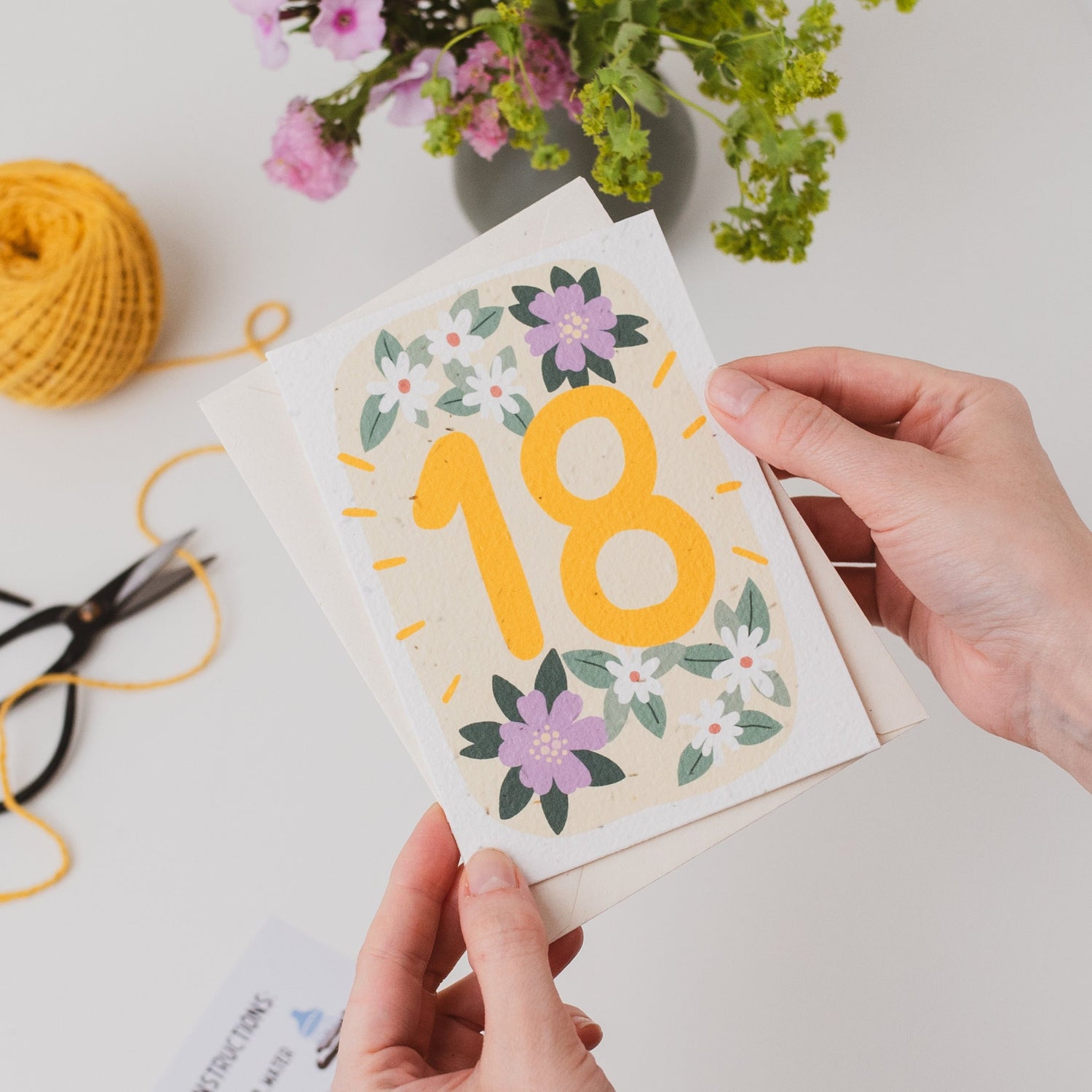 Plantable 18th Birthday Card