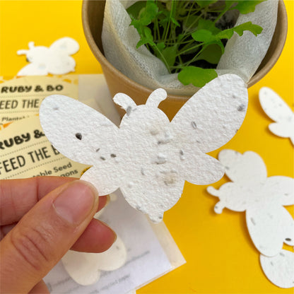 Feed The Bees! Plantable Paper Bees