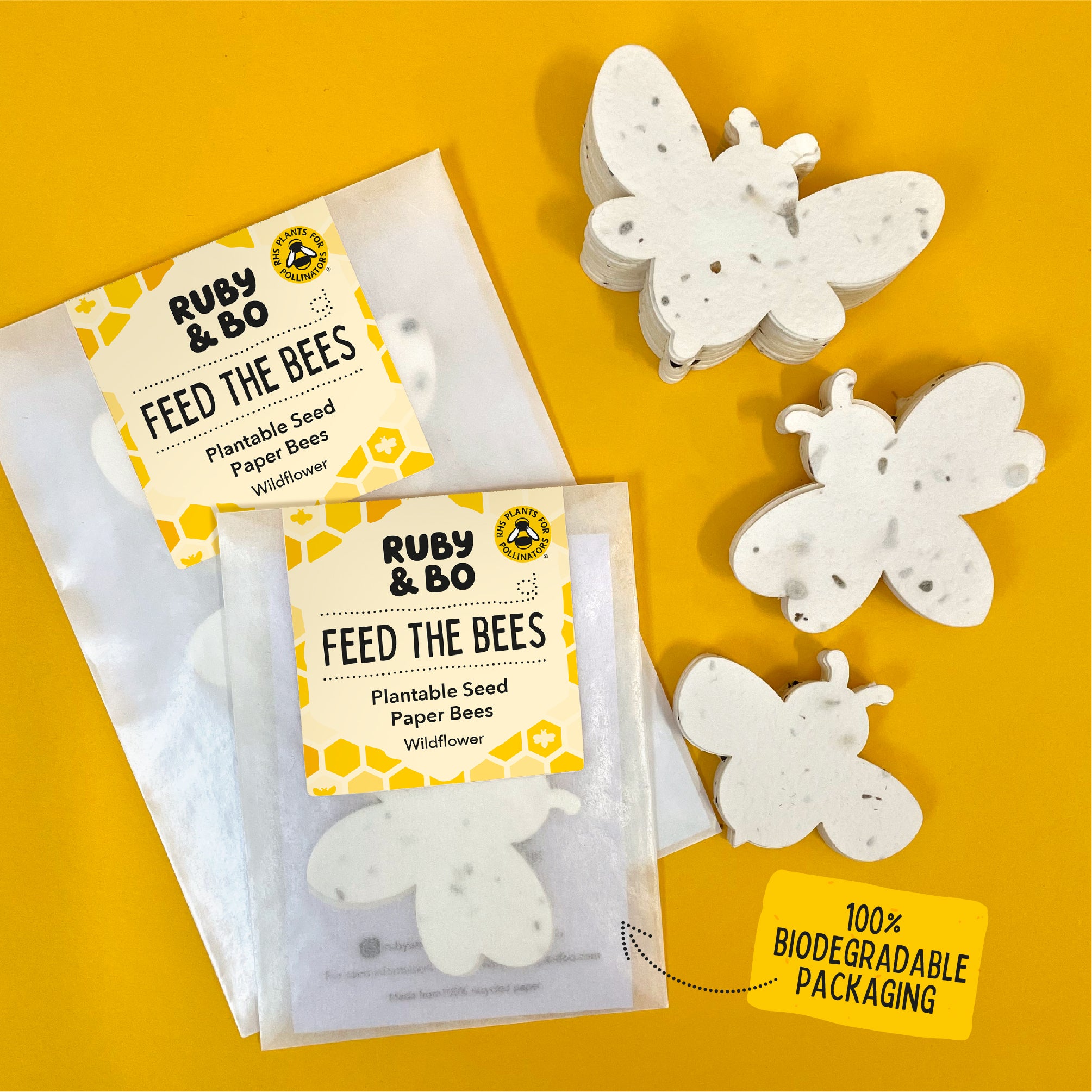 Feed The Bees! Plantable Paper Bees