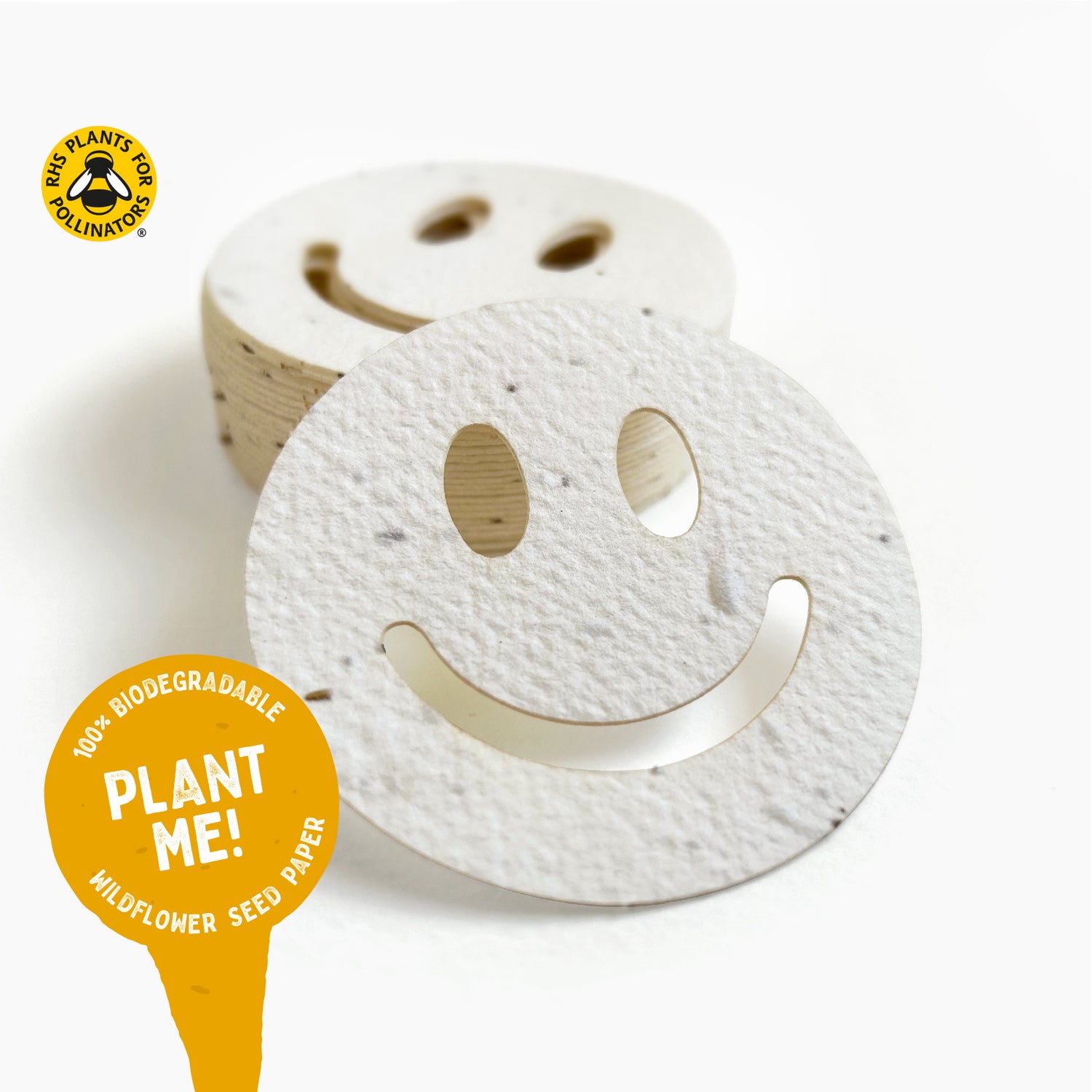 Bee Happy Plantable Paper Smiles