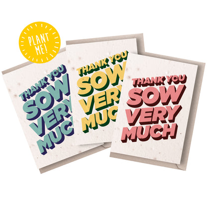 Thank You Plantable Notecard Set of 3