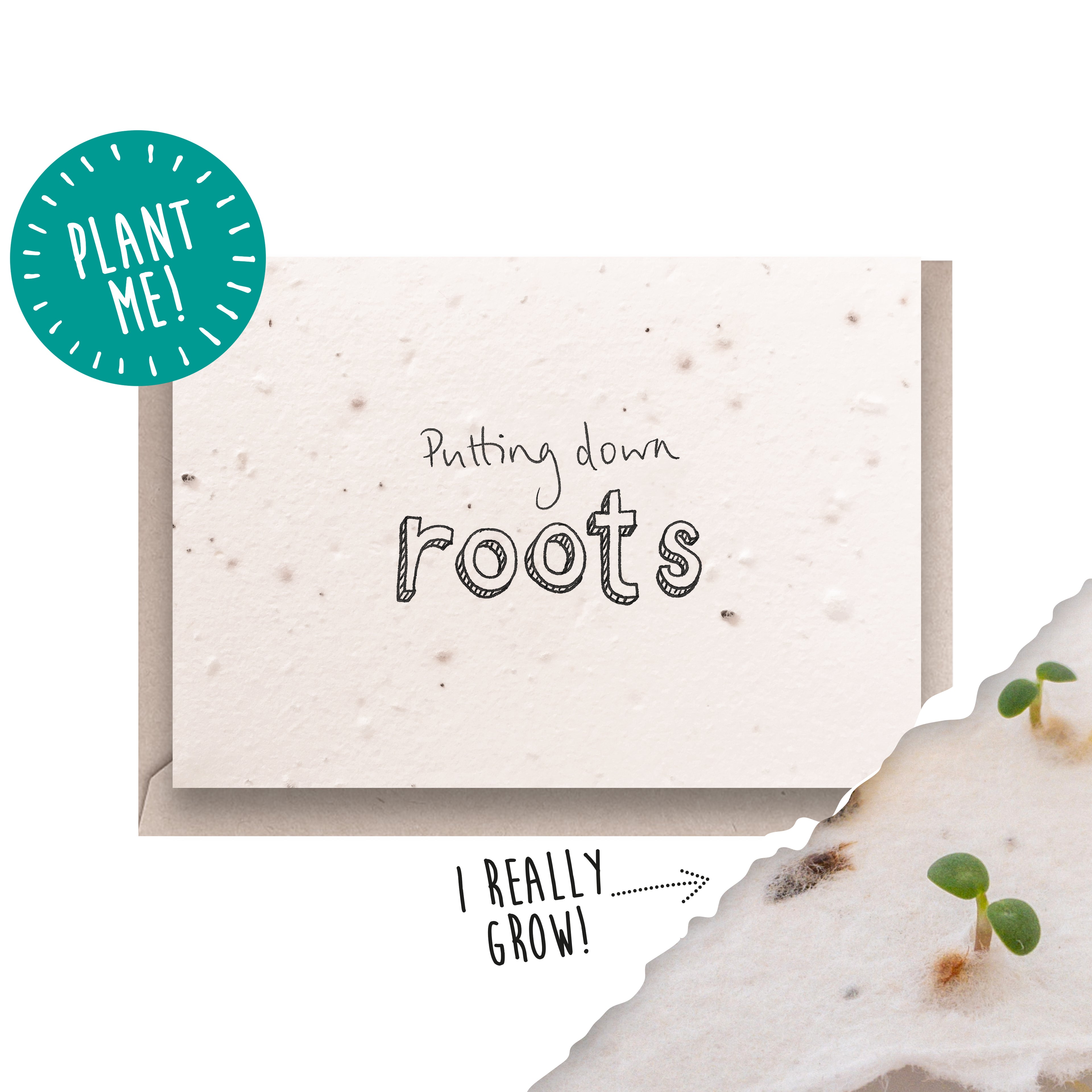 Putting Down Roots Plantable Card
