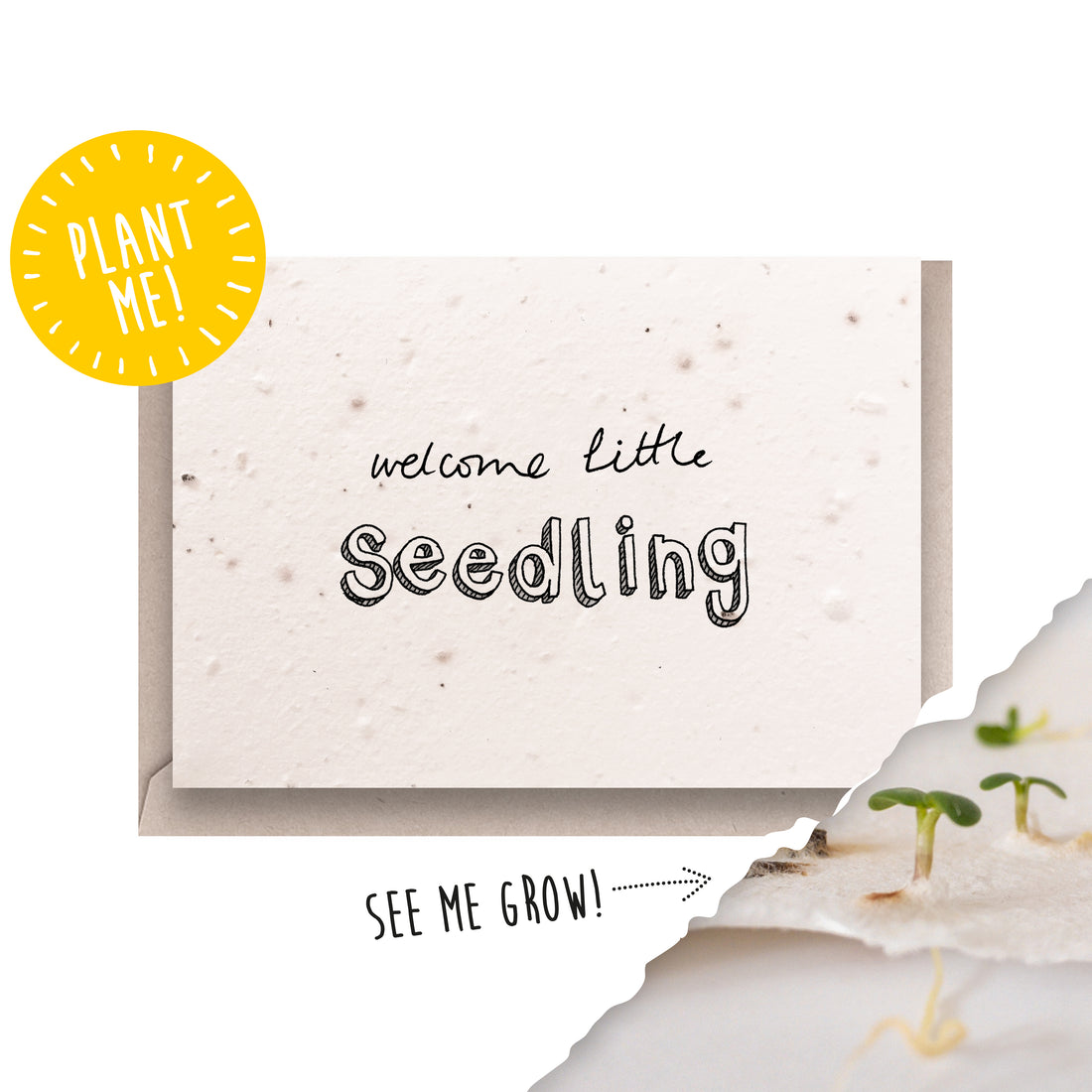 Little Seedling Plantable New Baby Card