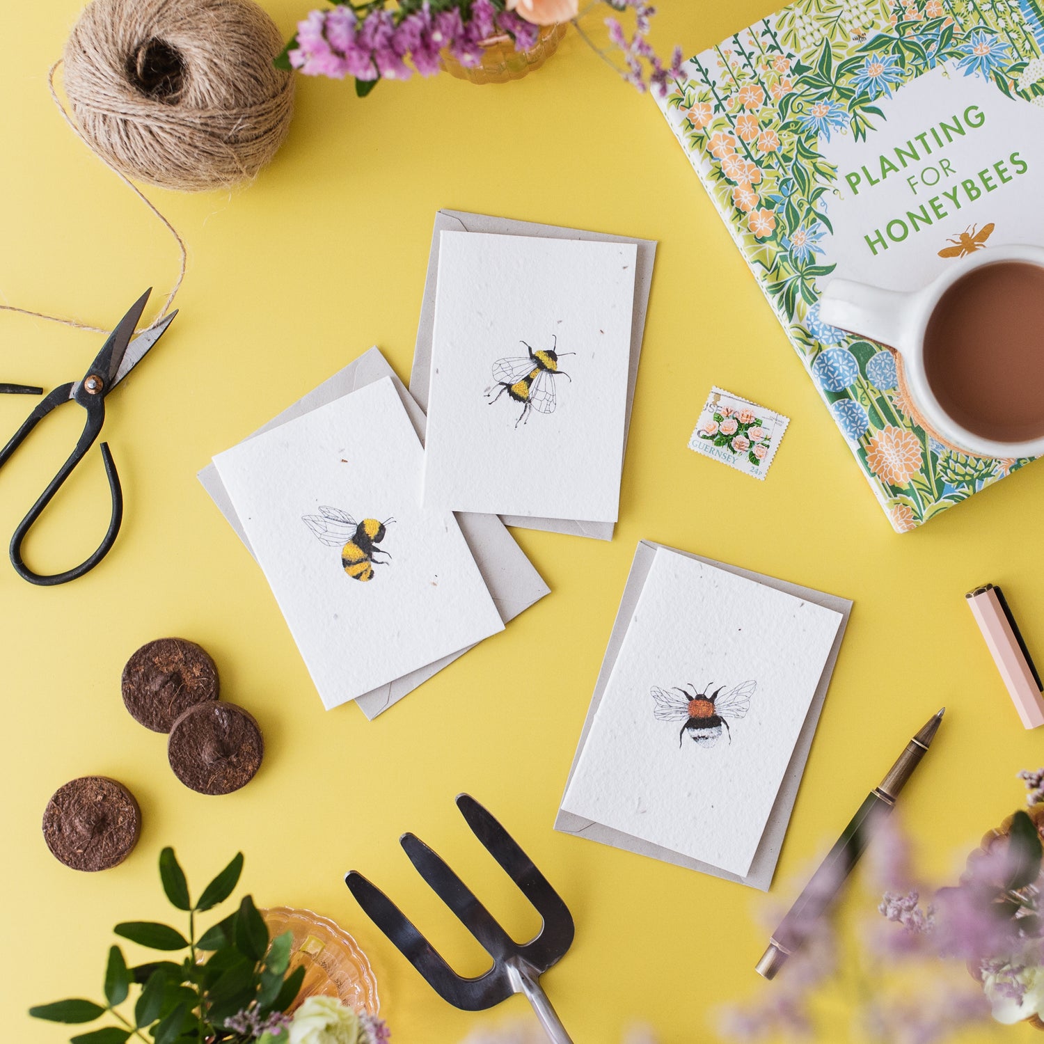 Bumblebee Plantable Notecard Set of 3