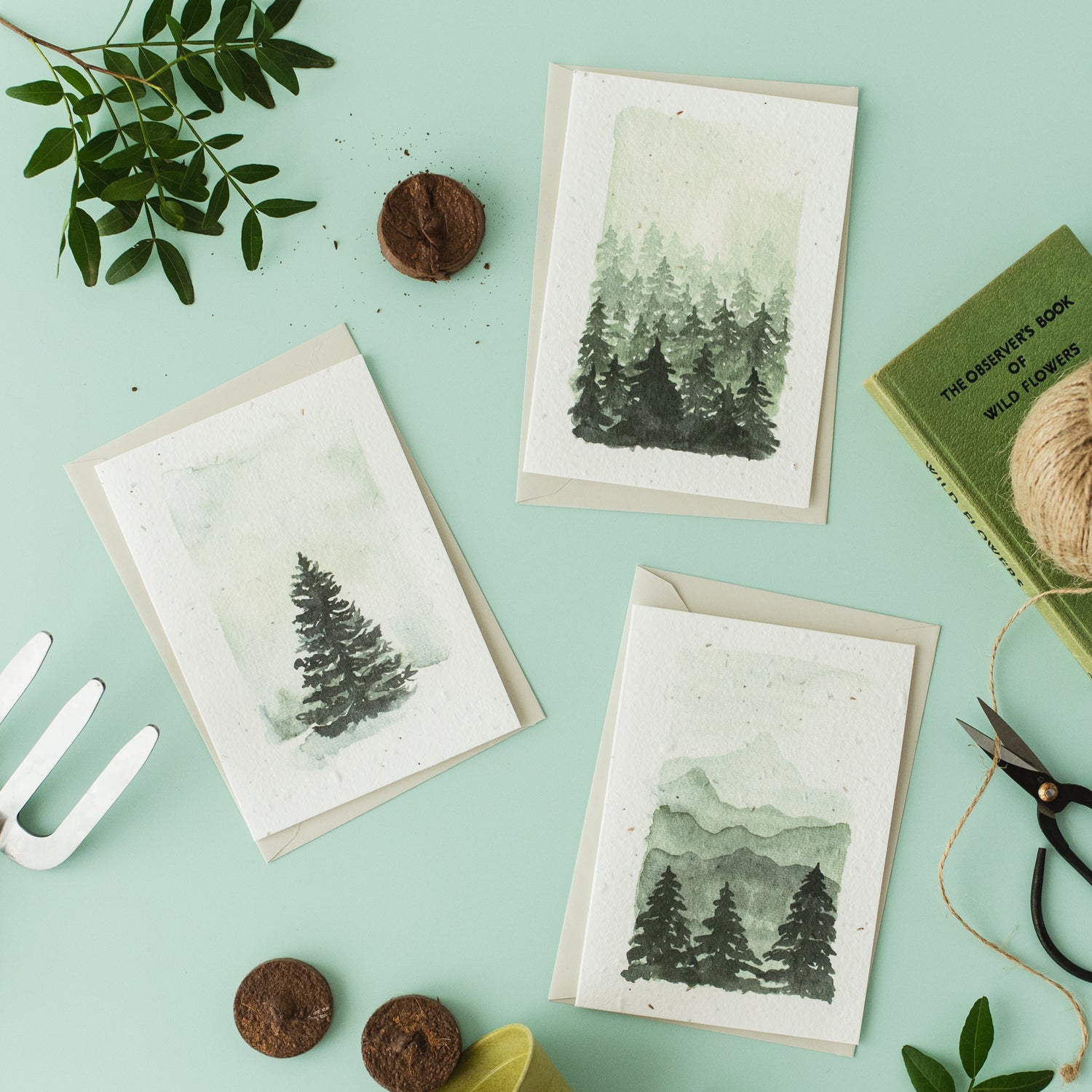 Forest Plantable Card Set of 3