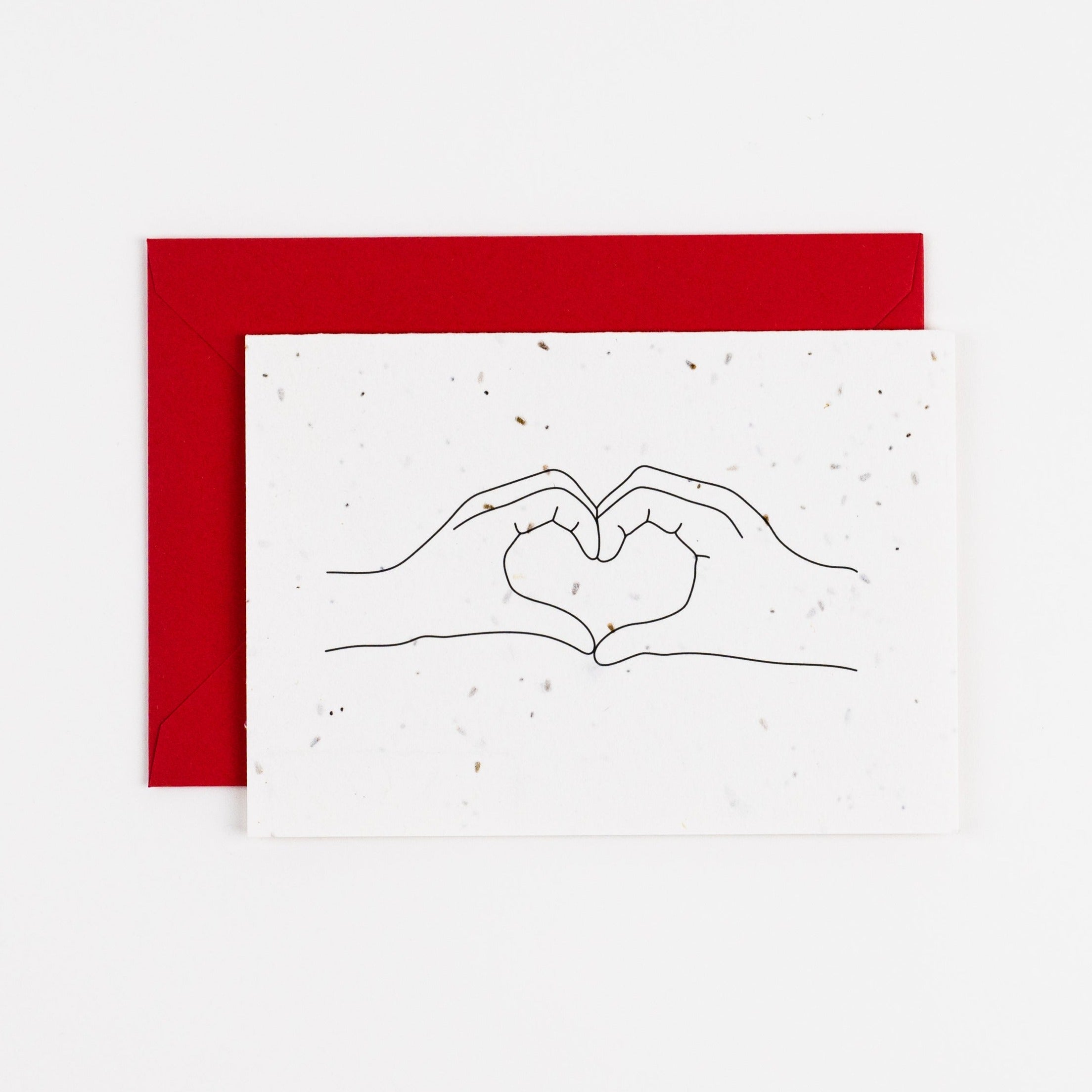 Love Heart Plantable Card