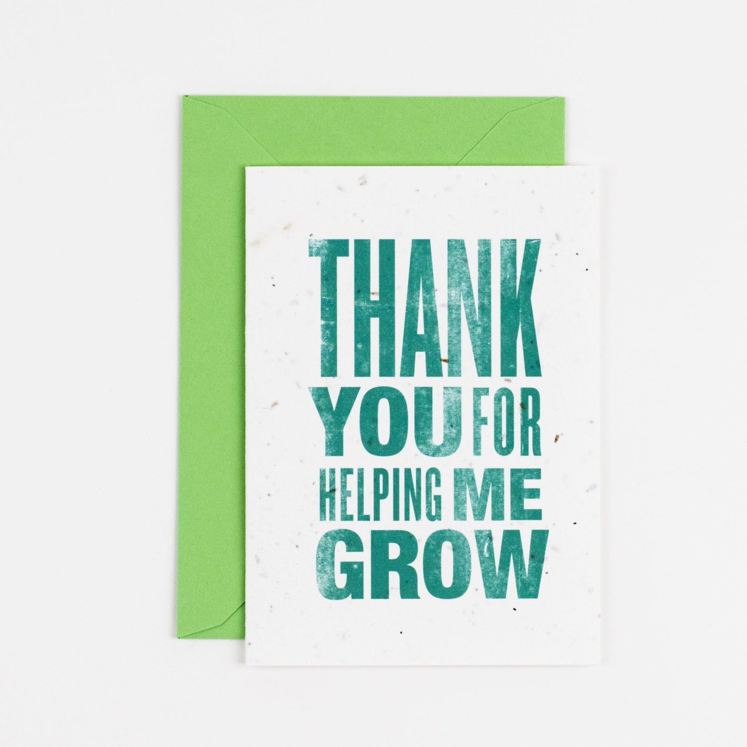 Thank you for helping me grow plantable card