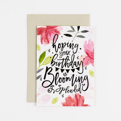 Blooming splendid plantable birthday card