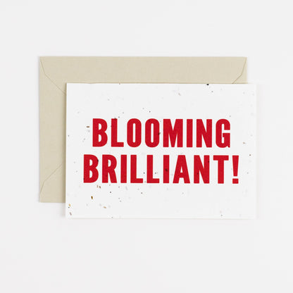 Blooming Brilliant Plantable Card