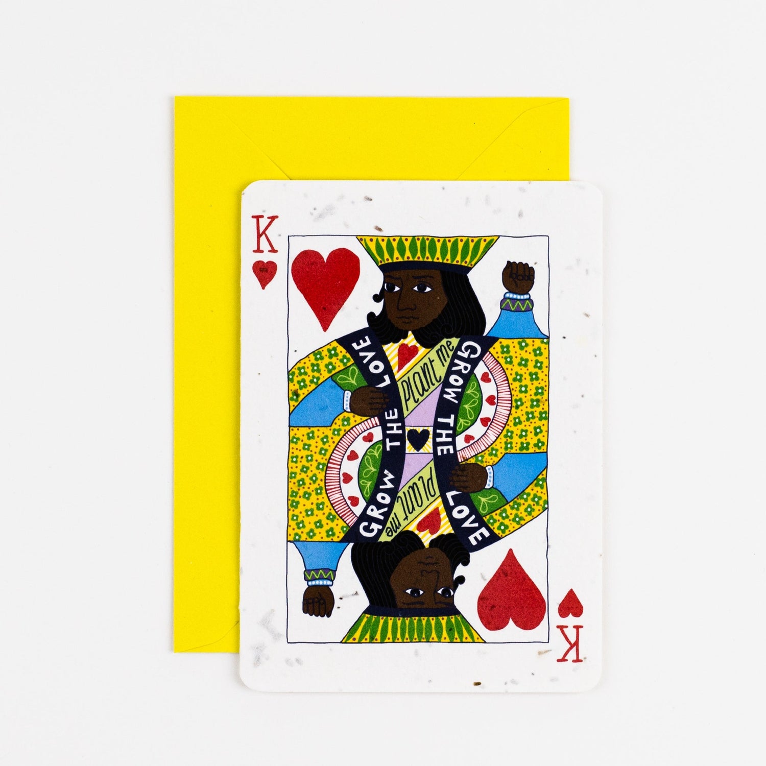 King of Hearts Plantable Card, Brown King