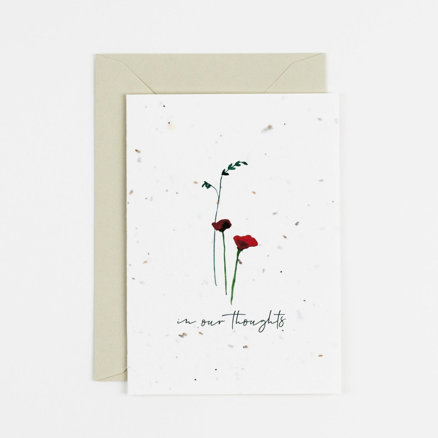 In Our Thoughts plantable sympathy card