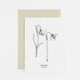 Snowdrop plantable card