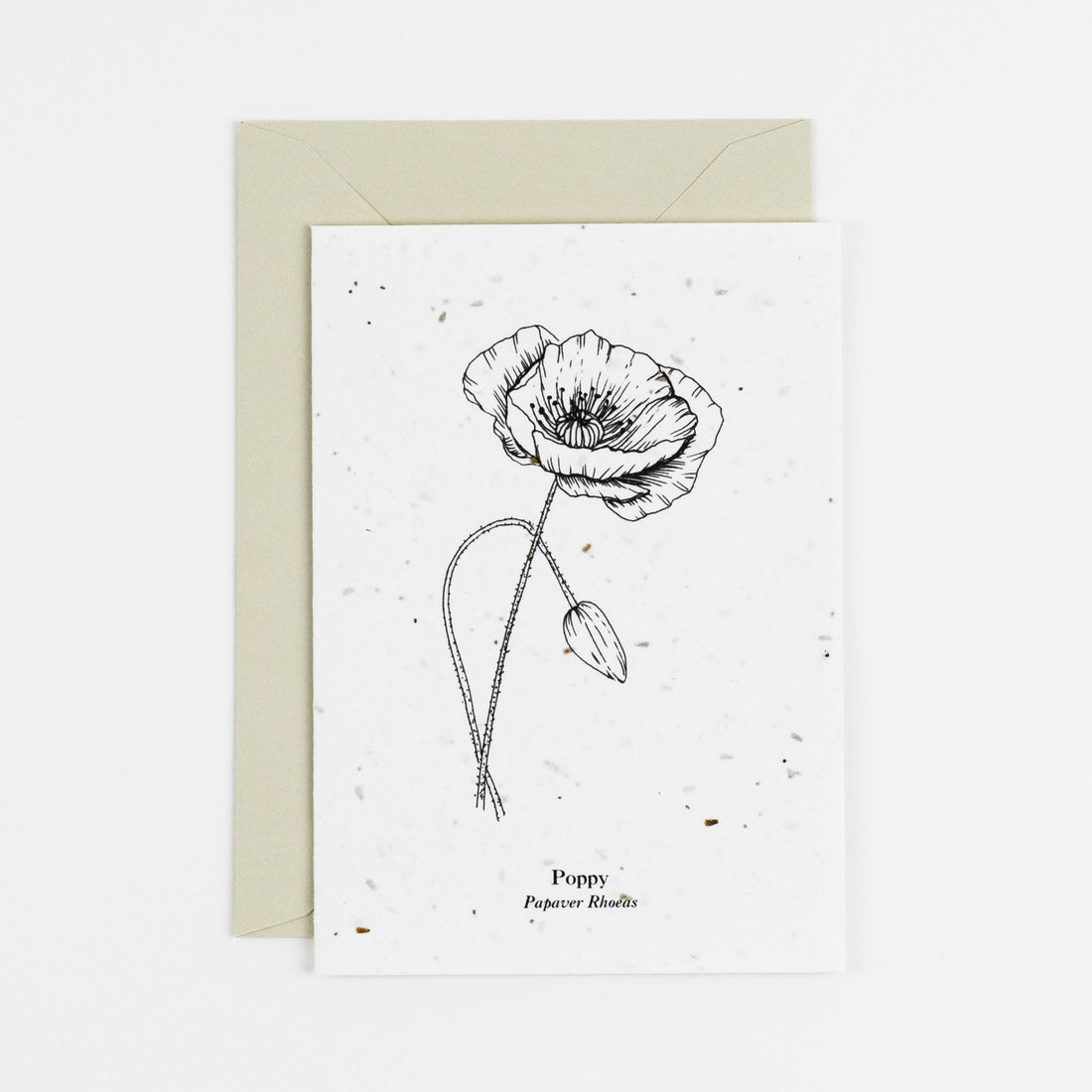 poppy plantable card